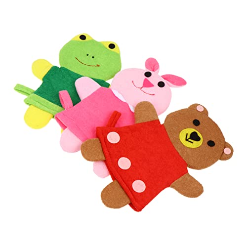 VALICLUD 3 Stücke Cartoon Tierform Badehandschuhe für Kinder Sanfte Duschhandschuhe aus Hautfreundlichem Material für und Kleinkindbäder von VALICLUD