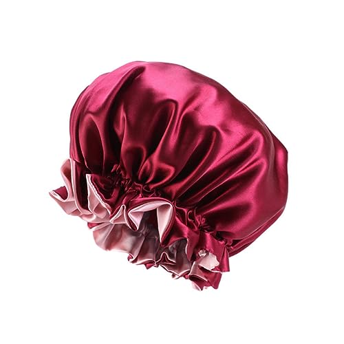 VALICLUD 3stücke Breitkrempige Schlafmütze Für Frauen Zum Schlafen Haarmütze Gegen Haarausfall Haarschutzmütze Für Chemotherapie Dusche Und Zuhause Khaki Weinrot Blau von VALICLUD