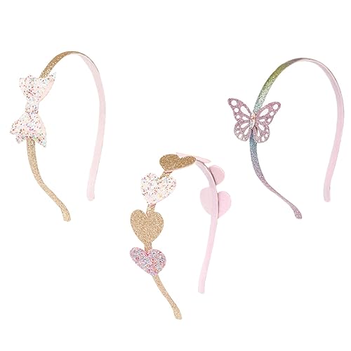 VALICLUD 3stücke Haarreif Für Mädchen Süße Party Kopfschmuck Mit Glitzer Pailletten Entzückender Haaraccessoire Für Fotoshootings Und Festlichkeiten Kreative Haardekoration von VALICLUD