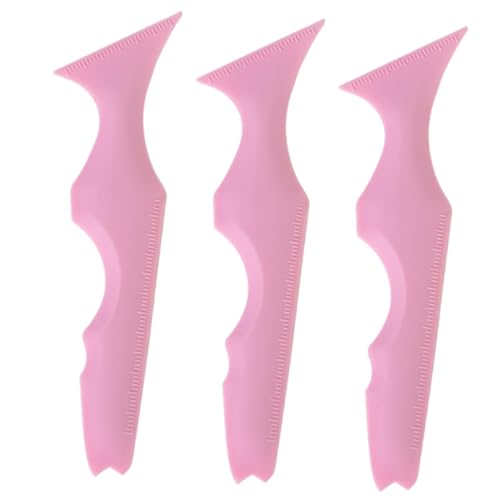 VALICLUD 3Stücke Teiliges Silikon Augenbrauen und Lidschatten Schablonen Wiederverwendbare Make Up für Präzises Eyeliner Lidschatten und Lippenstift Tragbar und Einfach von VALICLUD