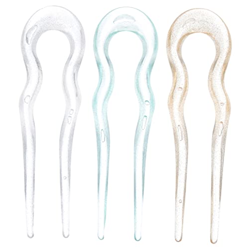 VALICLUD 3Stücke Teiliges U Förmige Haarnadeln für Hochsteckfrisuren Vintage Haarspangen für Dickes und Dünnes Haar Eleganter Haarschmuck für Damen für Besondere Anlässe von VALICLUD