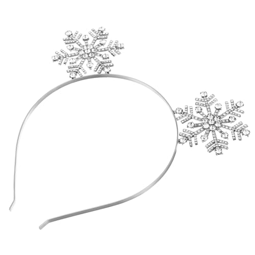 VALICLUD 3stücke Schneeflocken Stirnband Weihnachten Haarband Kopfschmuck Party Stirnbänder Winter Dekoration Weihnachtsdekoration Versammlung Abschlussball Fotografie von VALICLUD