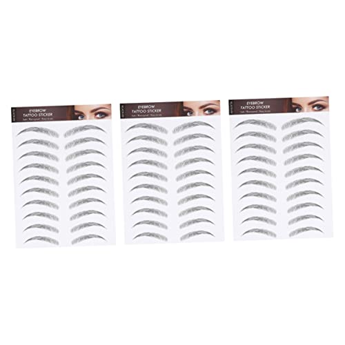 VALICLUD 3blätter Augenbrauen Aufkleber Falsche Augenbrauen Aufkleber Kosmetik Werkzeug Wasserfest Haareähnlich Make-up Tool von VALICLUD