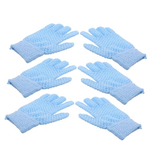 VALICLUD 3paare Badehandschuhe Für Körperpeeling Handschuhe Zum Waschen Und Exfolieren Strapazierfähig Für Tote Hautentfernung Badezubehör Für Männer Und Frauen von VALICLUD
