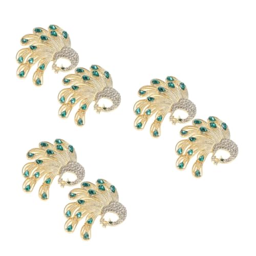 VALICLUD 3sets Pfau Brosche Hochzeitskleid Brosche Strassnadel Für Kleidung Tierbrosche Damen Brosche Abzeichenbrosche Für Damen Brosche Für Mädchen Strass-brosche Diamant 2pcs*3 von VALICLUD