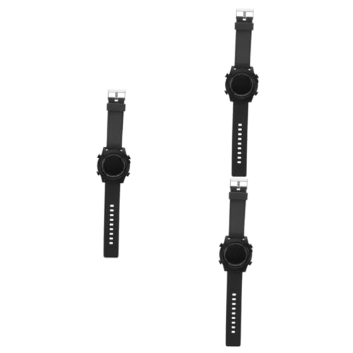 VALICLUD 3st Anschauen Uhren Leuchtende Elektronische Uhr Multifunktionsuhr Uhr Für Männer Handuhr Für Herren Elektrische Armbanduhr Business-Uhr Digitale Chronographenuhr Herrenuhr Pu von VALICLUD