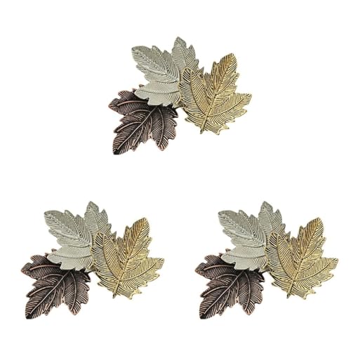 VALICLUD 3st Blatt Brosche Broschennadel Lipgloss-kit Brosche Aus Ahornblatt Blatt Reversnadel Abzeichen Ahornblatt-brosche Thanksgiving-stift Broschen Für Kleidung von VALICLUD