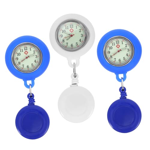 VALICLUD 3st Dehnbare Uhr Damenuhren Einziehbar Herrenarmbanduhren Taschenuhr Handuhr Für Herren Abzeichen Uhr Armbanduhr Herren Krankenschwester Uhr von VALICLUD
