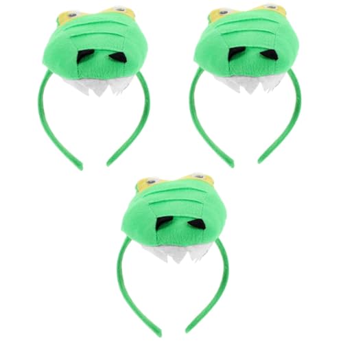 VALICLUD 3stücke Dinosaurier Haarschmuck Für Kostümpartys Lustiger Tierkopf-haarreif Für Halloween Und Geburtstagsfeiern Widerstandsfähig Und Bequem von VALICLUD