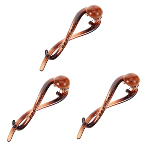 VALICLUD 3stücke Novelty Haarspange Für Damen Twisted Bun Clip Rutschfeste Haarklammer Einzigartiger Haarschmuck Für Hochsteckfrisuren Für Partys Hochzeiten Und Alltag von VALICLUD