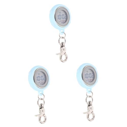 VALICLUD 3stücke Clip Digitaluhr Für Studenten Multifunktionale Taschenuhr Mit Stoppuhr Und Datum Praktische Hängenuhr Mit Schlüsselanhänger Für Schule Und Alltag Mit von VALICLUD