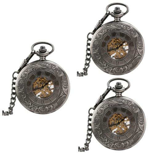 VALICLUD 3st Mechanische Taschenuhr Mechanische Uhr Für Herren Retro-taschenuhr Automatische Mechanische Uhr Herren Taschenuhren Uhr Aufziehen Männer Und Frauen Stoppuhr Arabisch von VALICLUD