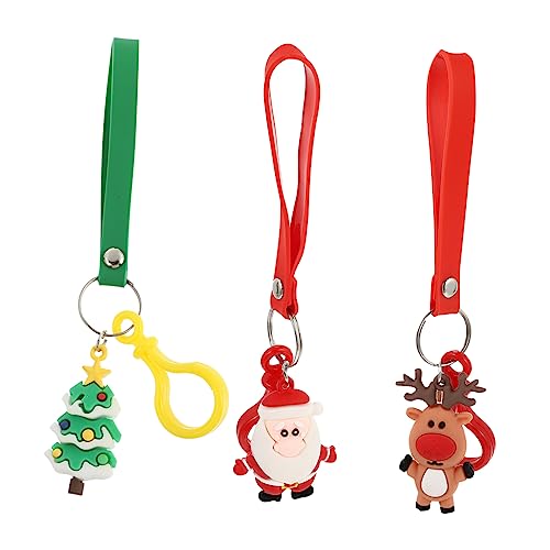 VALICLUD 3st Taschenverzierungen Strumpffüller Auto Schlüsselanhänger Rucksack-schlüsselanhänger Strumpf Stuffer Strumpf Stuffer Leckereien Silikon-PVC von VALICLUD