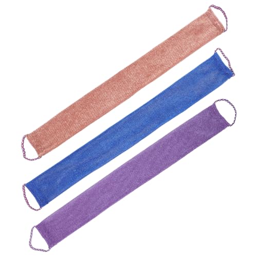 VALICLUD 3stücke Afrikanischer Badeschwamm Mit Peeling-netz Für Hautpeeling Körperschwamm Mit Rückenschrubber Peeling-handtücher Für Dusche von VALICLUD