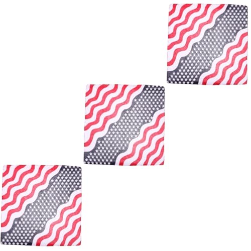 VALICLUD 3stücke Amerikanische Flagge Kopftuch Multifunktionale Baumwoll-haarbandana Für Unabhängigkeitstag Für Patriotische Feiern Und Wiederverwendbar Und von VALICLUD