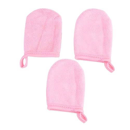 VALICLUD 3stücke Gesichtsreinigungshandschuhe Dicke Wiederverwendbare Make-up-entferner- Für Sanfte Hautreinigung Und Effektive Make-up-entfernung Für Hauttypen von VALICLUD