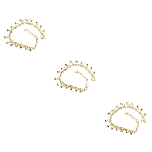 VALICLUD 3stücke Modischer Fußschmuck Mit Glocken Verstellbare Mehrlagige Fußkette Für Damen Und Mädchen Stilvolles Accessoire Für Partys Und Besondere Anlässe von VALICLUD