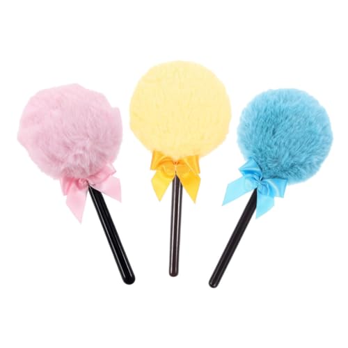 VALICLUD 3stücke Puderquastenpinsel Mit Griffen Flauschiger Make-up-pinsel Für Lose Puder Und Foundation Vielseitig Einsetzbar Für Damen von VALICLUD