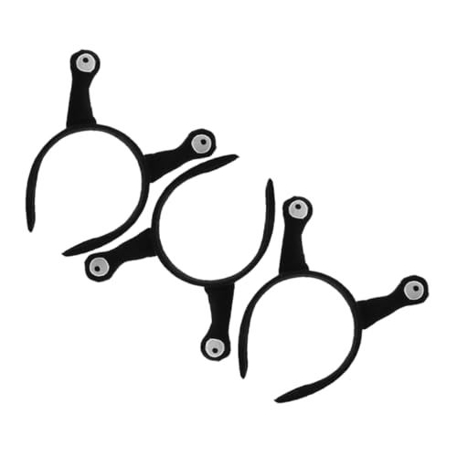 VALICLUD 3stücke Schnecken Stirnband Aus Weichen Materialien Süße Cartoon-haarreif Für Frauen Und Party-kostüm-accessoire Bezauberndes Kopfbedeckung Accessoire von VALICLUD
