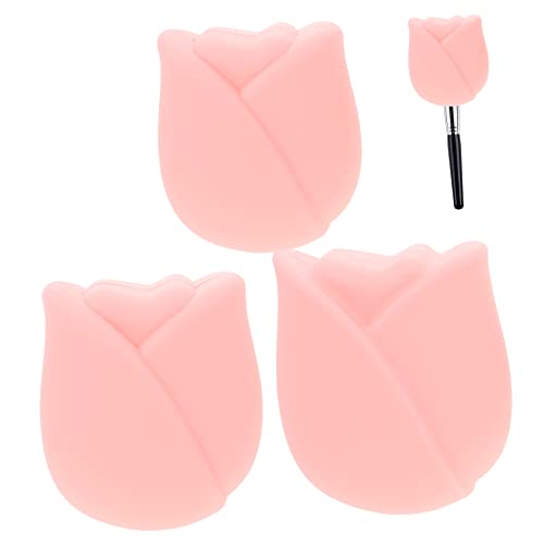 VALICLUD 3stücke Silikon Make-up Pinsel Abdeckungen Pinselhüllen Zum Schutze Kosmetikpinsel Organizer Reise Make-up Pinselhalter Schutzhüllen Für Pinsel von VALICLUD