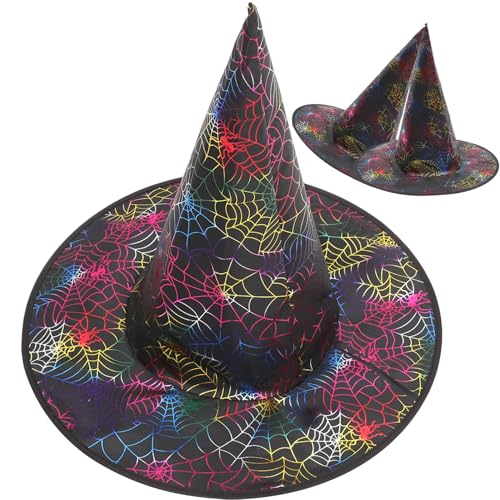 VALICLUD 3stücke Stylischer Halloween Hexenhut Breiter Rand Kreatives Cosplay Kostüm-accessoire Für Halloween Partys Und Bühnenauftritte Geeignet Für Erwachsene von VALICLUD