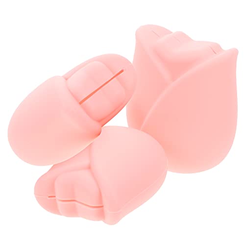 VALICLUD 3stücke Teiliges Silikon Make-up Pinselschutzset Reise Organizer Für Kosmetikpinsel Staub Wasserschutz Langlebig Und Sicher in Rosé von VALICLUD