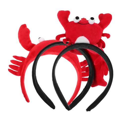 VALICLUD 3stücke Krabben Stirnband Mit Stücken Hummer Hoop Haarband Für Frauen Und Junge Mädchen Strand Party Accessoires Kopfbedeckung Aus Weichem Material von VALICLUD
