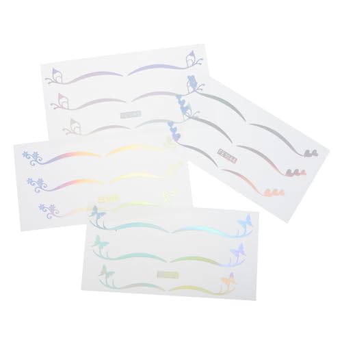 VALICLUD 4blatt Holografische Schmetterlings-stern-augenlid-aufkleber Temporäre Augen-make-up-aufkleber Für Halloween Und Partys von VALICLUD