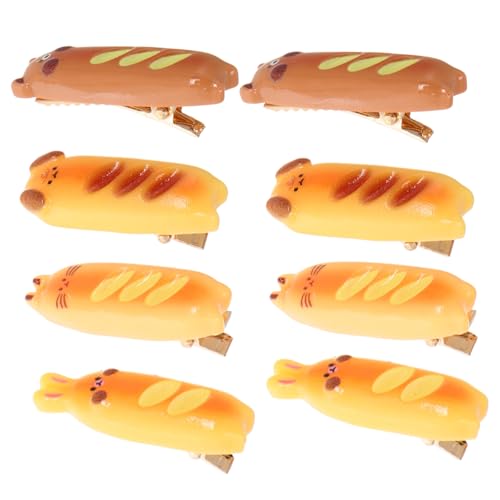 VALICLUD 4paar Haarspangen Lustige Food-haarclips Für Mädchen Seitliche Haarklammern Für Weihnachten Und Feiertage Kreatives Zubehör Für Jugendliche von VALICLUD