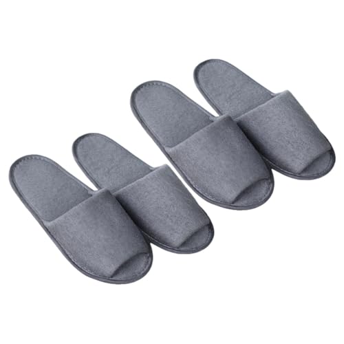 VALICLUD 4 Paare Herren Einweg Faltbare Slipper Offene Zehen Hotel Slippers Leicht Atmungsaktiv Für Reise Spa Gäste Hausschuhe von VALICLUD