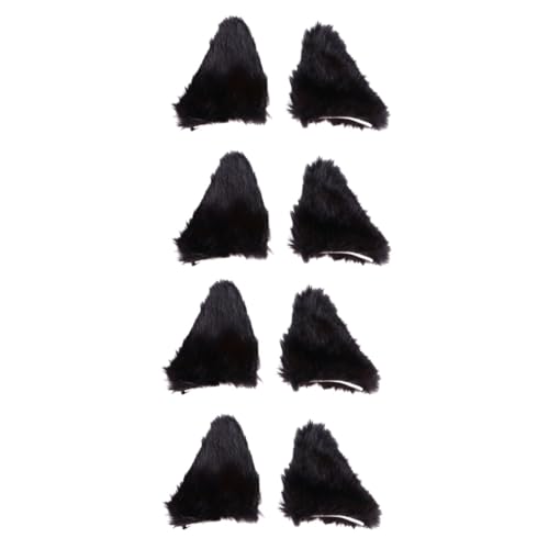 VALICLUD 4paare Katzenohren Haarspangen Niedliche Haarklammern Für Cosplay Und Partys Schwarze Haaraccessoires Für Mädchen Für Halloween Und Besondere Anlässe von VALICLUD