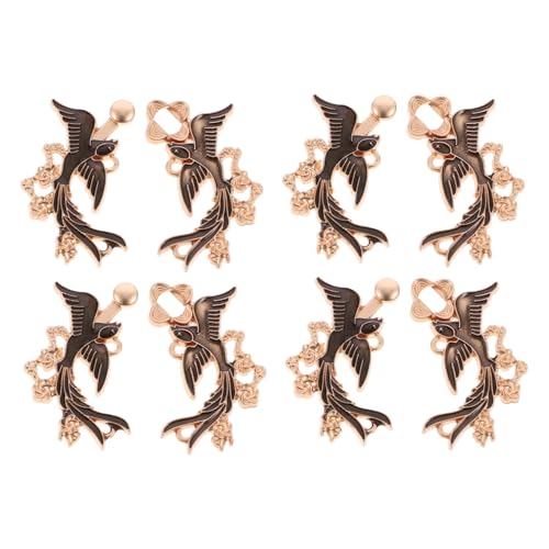 VALICLUD 4 Paare Retro Cardigan Clips Metall Verschluss Vintage Sweater Swirl Fastener Langlebige Zinklegierung Geeignet für Strickjacken Mäntel Schals Stilvolle Damenbekleidung von VALICLUD