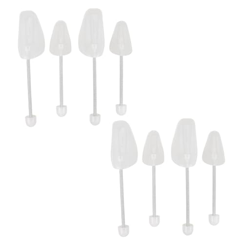 VALICLUD 4 Paare Schuhspanner für Herren Federschuhspanner Federschuhunterstützung Plastikschuhbaumeinsätze Schuhe Keilrahmen Damen Unisex-Schuhspanner Schuh zuletzt Kohlenstoffstahl Weiß von VALICLUD