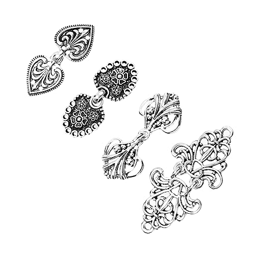 VALICLUD 4paare Retro-cape-schnalle Umhang-cape-schnalle Cape-schnalle Umhangverschluss Cape-schnalle Retro-umhang-schnalle Für Strickjacken Umhänge Accessoires von VALICLUD