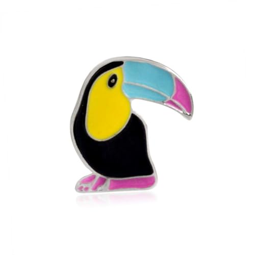 VALICLUD 4 STÜCKE Kreative Anstecknadeln mit Regenbogen Ananas und exotischem Vogel Modische Broschen aus Langlebiger Legierung Lebhafte Damen Breastpins für Kleidung Taschen und von VALICLUD