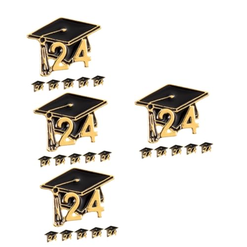 VALICLUD 4 Sätze Doktorhut Brosche Anstecknadel Für Abschlussfeiern Ästhetische Pin Für Graduierung Abschlussgeschenk Für Studenten Langlebig Vielseitig Einsetzbar 6 Stück * 4 von VALICLUD