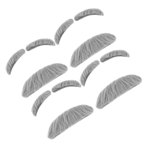 VALICLUD 4sätze Künstliche Augenbrauen Schnurrbart Requisiten Für Erwachsene Junge Mädchen Halloween Party Kostüm von VALICLUD