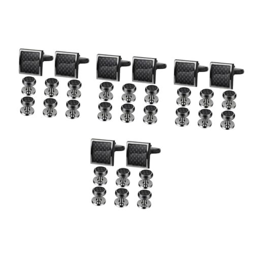 VALICLUD 4 Sätze Hemd Manschettenknöpfe Quaste Kleidung Valentinstag Abzeichen Revers Abzeichen Liebe Pin Clip Perücken Schlüsselanhänger Ornamente Farbverlauf Perücke Kostüm 8 Stück * 4 von VALICLUD