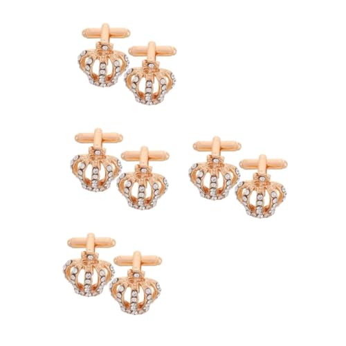 VALICLUD 4 Sätze Manschettenknöpfe Mit Krone Bogen Puppen Universeller Stoffgriff Rhinestone Manschettenknöpfe Goldene Manschettenknöpfe Einzigartiger Manschettenknopf Diamant 2 Stück * 4 VALICLUD 4 Sätze Manschettenknöpfe Mit Krone Bogen Puppen Universeller Stoffgriff Rhinestone Manschettenknöpfe Goldene Manschettenknöpfe Einzigartiger Manschettenknopf Diamant 2 Stück * 4 von VALICLUD