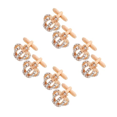 VALICLUD 4 Sätze Manschettenknöpfe Mit Krone Rhinestone Manschettenknöpfe Goldene Manschettenknöpfe Einlagige Halterung Lagerregalhalterung Dekorative Manschettenknopfabdeckung 2 Stück * 4 VALICLUD 4 Sätze Manschettenknöpfe Mit Krone Rhinestone Manschettenknöpfe Goldene Manschettenknöpfe Einlagige Halterung Lagerregalhalterung Dekorative Manschettenknopfabdeckung 2 Stück * 4 von VALICLUD