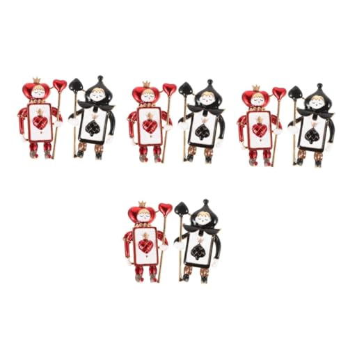 VALICLUD 4 Sätze Soldaten Broschen Pack Schwarze Anstecker Für Kleidung Hochwertige Weihnachtsaccessoires Jeans Taschen Festliche Outfits 2 Stück * 4 von VALICLUD