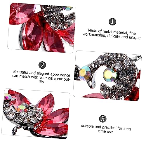 VALICLUD 4 Stck Teiliges U Förmiges Haarnadel mit Funkelnden Strasssteinen Langlebiges Metall Fest Haltend Eleganter Brautschmuck für Hochzeiten und Festliche Anlässe Geeignet für Damen von VALICLUD