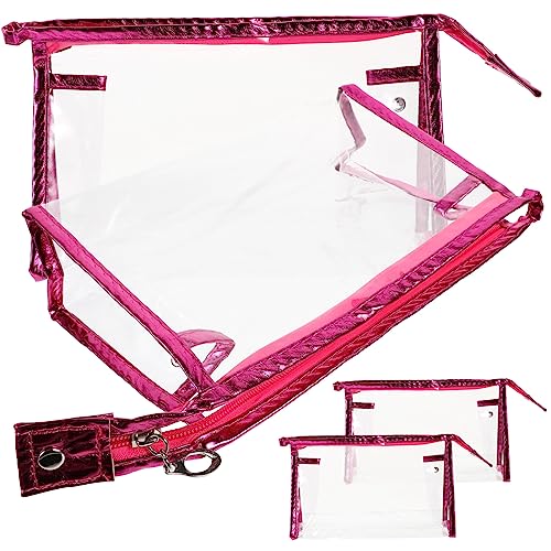 VALICLUD 4 Stck. Transparente Kosmetiktasche für Damen wasserdichte Make Up mit Reißverschluss für Toilettenartikel und Kleine Reiseaccessoires von VALICLUD