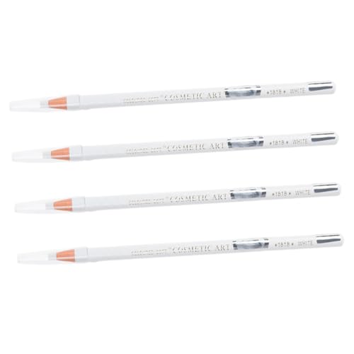 VALICLUD 4 Stück Augenbrauenstift Bleistifte Augenbrauen Und Augen -make -up -werkzeuge Wasserfester Eyeliner Augen-make-up-stifte Augenbrauen-make-up-stifte Brauenstiftstift Papier Weiß von VALICLUD