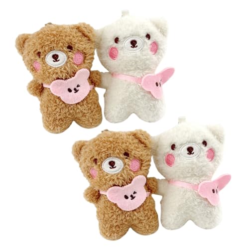 VALICLUD 4 Stücke Kawaii Bär Schlüsselanhänger für Frauen Geldbörse Charms Tasche Zubehör von VALICLUD