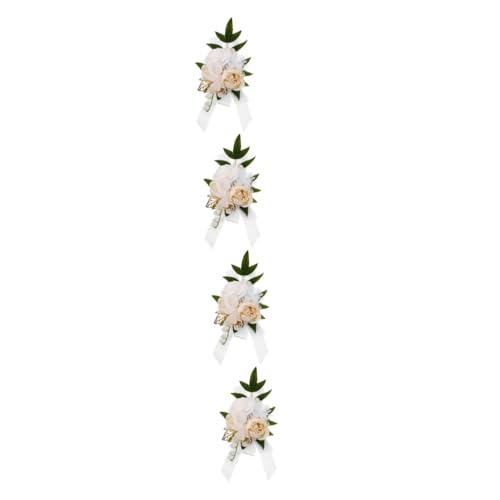 VALICLUD 4 Stück Braut Und Brautjungfer Hochzeit Schulter Künstliche Rose Band Corsage Abschlussball Brautjungfer Kleid Dekorative Blume Weiß + Corsage Für Party Boutonniere Kunstseide VALICLUD 4 Stück Braut Und Brautjungfer Hochzeit Schulter Künstliche Rose Band Corsage Abschlussball Brautjungfer Kleid Dekorative Blume Weiß + Corsage Für Party Boutonniere Kunstseide von VALICLUD