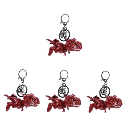 VALICLUD 4 Stücke Kunststoff Dinosaurier Schlüsselanhänger Legierung Schlüsselanhänger Niedlichen Schlüsselanhänger Tasche Für Schlüssel Schlüssel Zubehör von VALICLUD