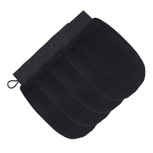 VALICLUD 4 Stück Exfolierende Duschhandschuhe Peeling Mitts für Sanfte Hautreinigung für Männer und Leicht und Kompakt Lösung zur Entfernung Abgestorbener Hautzellen von VALICLUD