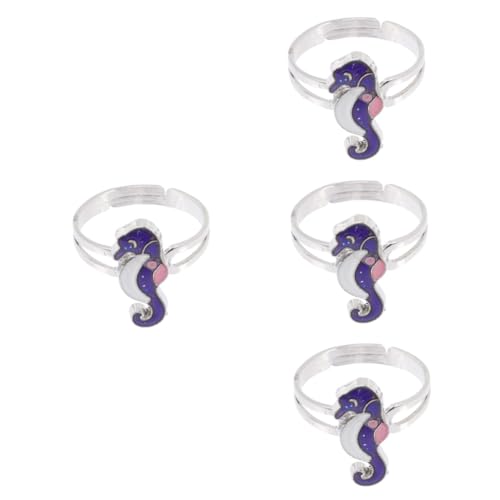 VALICLUD Kinder Stimmungsring Robbe 4 Stück Farbwechselnder Seepferdchen-ring -fingerringe Farbwechselring Kinder Damenringe Stimmungsring Thermochrome Fingerringe Thermochromer Ring Zinklegierung VALICLUD Kinder Stimmungsring Robbe 4 Stück Farbwechselnder Seepferdchen-ring -fingerringe Farbwechselring Kinder Damenringe Stimmungsring Thermochrome Fingerringe Thermochromer Ring Zinklegierung von VALICLUD