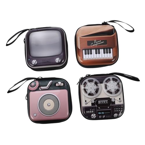 VALICLUD 4stücke Münzbeutel Bügelbeutel Aufbewahrung Kleingeldbeutel Minibeutel Kleines Portemonnaie Für Kleingeld Und Kleine Gegenstände Klarem Druck von VALICLUD